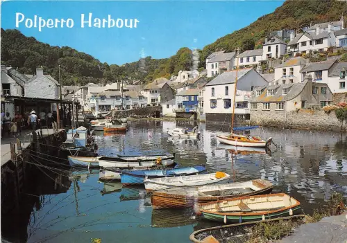 BT18351 the harbour and fish quay polperre uk