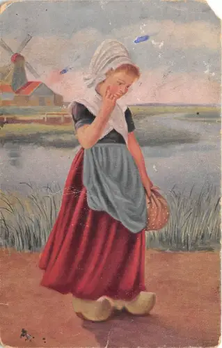 B43580 Peinting AK Eckschnitt Kinder Enfants R Flarnisch Kleine