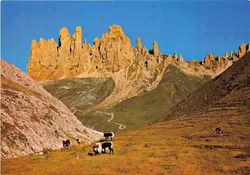BG28024 denti di terra rossa seiser alm alpe di siusi dolomiti italien