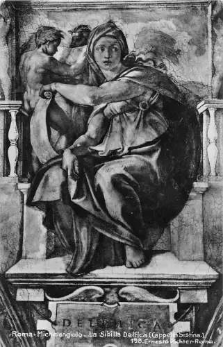 B6628 Italien Roma Michelangiolo La Sibilla Delfica