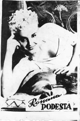 BC43102 Rossana Podesta Schauspieler Schauspieler Vrais Foto Echtfoto 9x7 cm