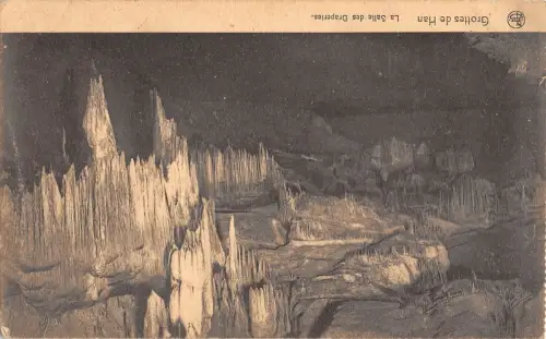 BR55109 Grottes de Han La salle des Draperies Belgien