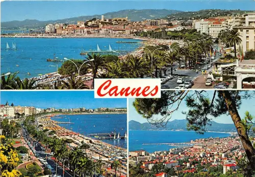 B31492 La Cote d`Azur Cannes La Croisette et le Suquet Frankreich