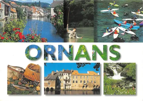 B50245 Ornans Boote Bateaux Multi Vues Frankreich