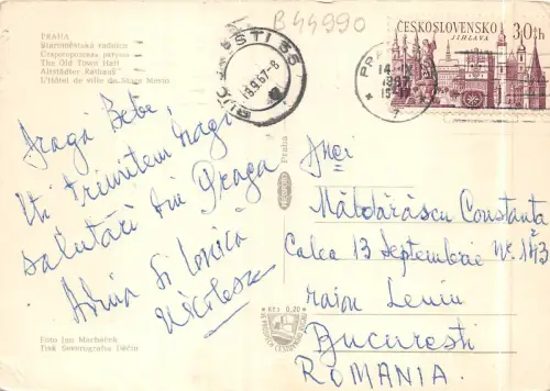 B44990 Praha das Alte Rathaus tschechisch