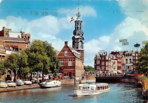 B52503 Amsterdam Munttoren Schiffsbateaux Niederlande