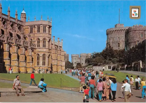 B102801 Windsor Castle St George Chapel Lower Ward Windsor Castle UK