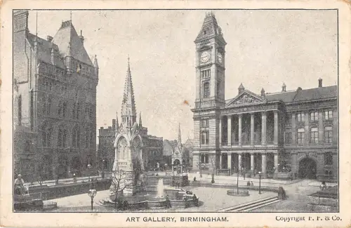 uk31487 art gallery birmingham real photo uk