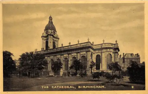 uk901 the cathedral birmingham real photo uk