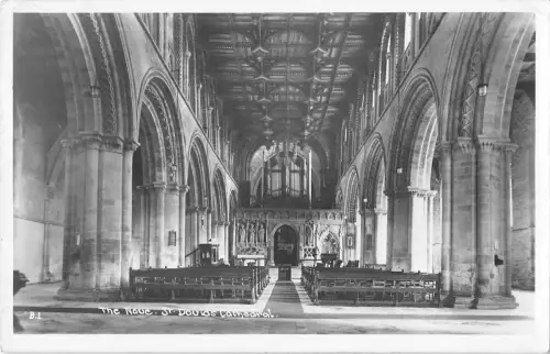 BR81224 Das Kirchenschiff St Davids Kathedrale Echtfoto Wales