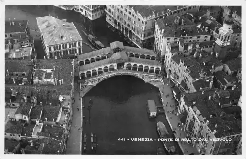 BR18952 Venezia Ponte di Rialto dal Velivolo Italien