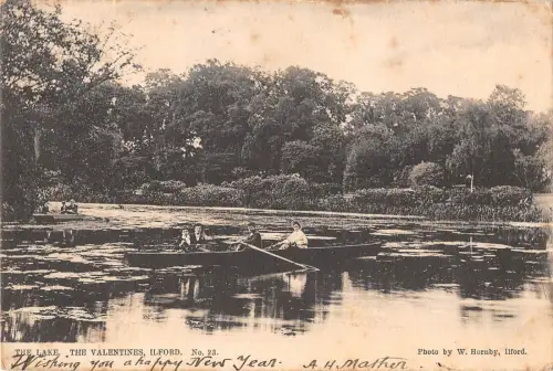 BR81535 the lake the valentines ilford london uk