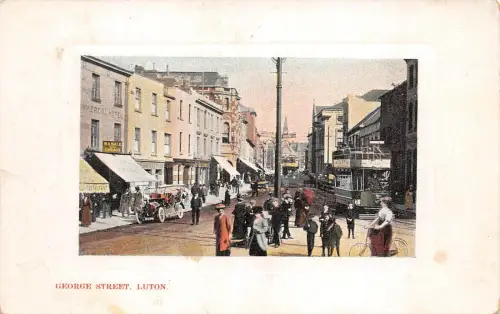 BR64623 George Street Luton Straßenbahn Doppeldecker UK