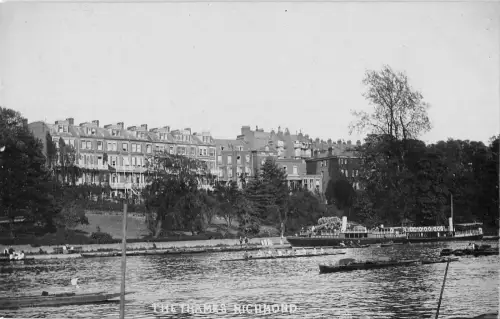 BR81761 Die Themse Richmond Schiff Bateaux Echtfoto UK