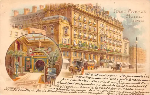 BR64668 Eingang Halle First Avenue Hotel Chariot London UK