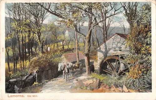 BR74269 alter Mühlenwagen Lamorna UK