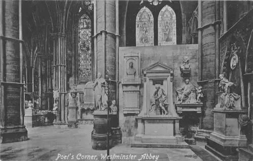 uk39536 Poets Corner Westminster Abbey London Echtfoto UK Lot 22 UK