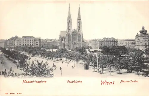 Br33489 Wien Marine Abschnitt Maximilianplatz Votivkirche Österreich