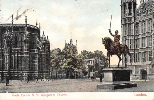 uk14429 poets corner and st margarets church london uk horse