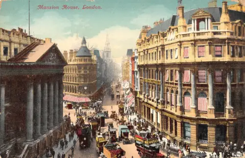 uk14423 mansion house london real photo uk