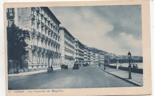 BF32407 Napoli Via Caracciolo Da Megellum Italien Vorder-/Rückbild