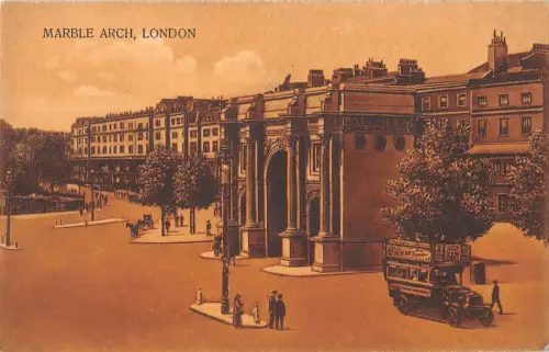 uk4307 marmorbogen london echtfoto uk