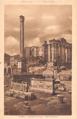 B104613 Italien Roma Colonna di Foca Foro Romano, Forum Romanum Ruine