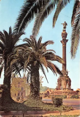 B48207 Barcelona Kolumbus Denkmal Spanien