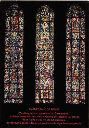 BR1273 Verriere de la corporation du champagne Reims La Cathedrale Anhänger Frankreich