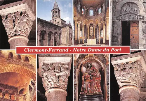 B53240 Auvergne Clermont Ferrand Notre Dame du Port Multi Vues Frankreich