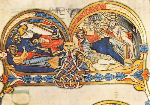 BR77768 Postkarte Winchester Kathedrale Bibliothek UK