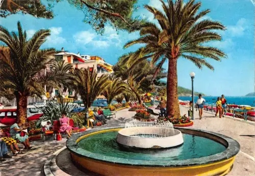 BT0916 Der Spaziergang am Meer Alassio Italien