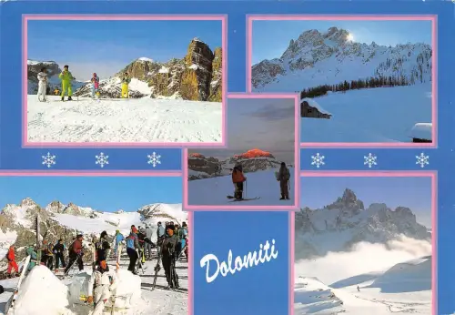 BT7166 Dolomiti val badia zona sciistioca col alto gardertal skigebiet c Italy