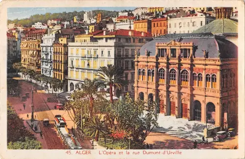 BR46157 Alger l opera et la rue Dumont d urville Algerien