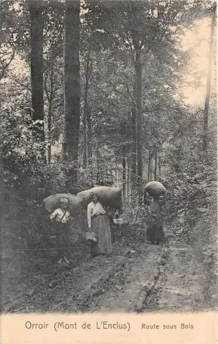 B92470 orroir mont de l enclus route sous bois typen folklore belgien