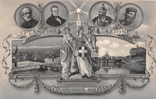 Lot336 Pensiero Azione Memorativa 1911 Italien Politisch