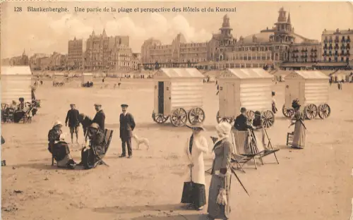 Lot303 Blankenberghe une partie de la plage et perspective belgien Blanknberge