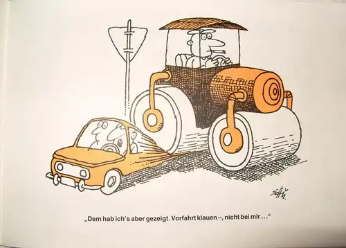 Karikaturen: DDR-Satire-Heftchen Verkehr(tes), Original aus DDR-Produktion, A5
