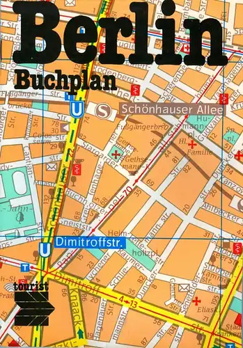 Stadtplan: DDR-Stadtplan Ost-Berlin, Buchplan mit Karte und Straßenverzeichnis, 1990