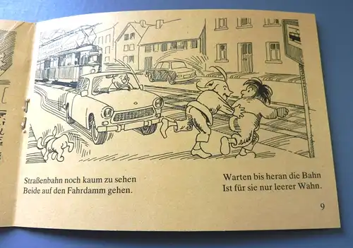 Malheft: DDR-Ausmalheft für die Kurzen - Max und Moritz - leicht umgedichtet für die Verkehrserziehung, Original aus DDR-Produktion