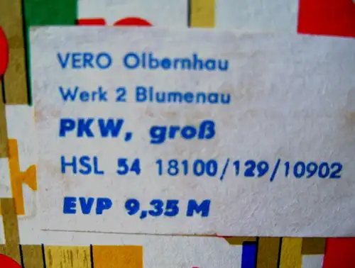 Spielzeug: DDR-Spielzeug, einfaches Holzauto für kleinere Kinder, VEB Vero Olbernhau, Original aus DDR-Produktion, OVP, 80er Jahre