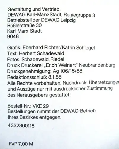 DDR-Automobilia: "Überholen ohne Risiko", Original aus DDR-Produktion 1988