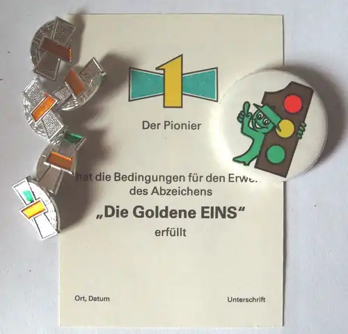 Führerschein für Kinder - Verkehrserziehung, Original aus DDR-Produktion, in Klarsichthülle, 80er Jahre