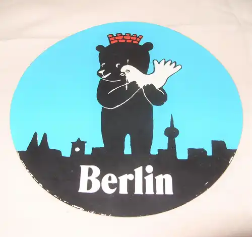 Aufkleber Berliner Bär mit Friedenstaube  - Werbung für die Hauptstadt der DDR