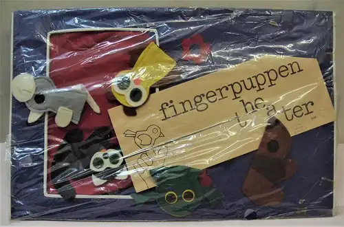 Fingerpuppen-Theater mit 5 Fingerpuppen - DDR, 80er