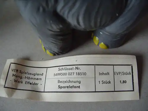  Spardose Elefant -  Original aus DDR-Produktion, 80er Jahre