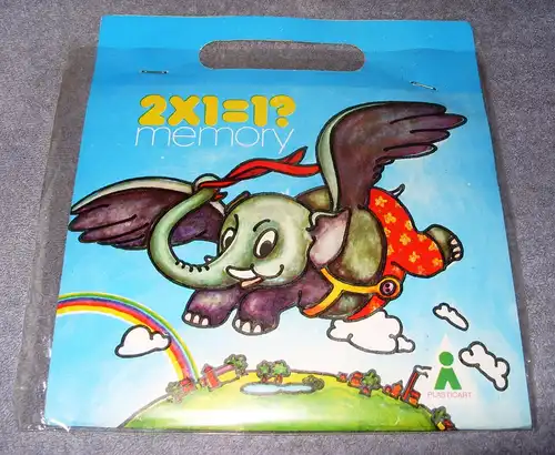 Spielzeug: Tier-Memory  "2 x 1 = 1?" für Vorschulkinder,  Original aus DDR-Produktion, 80er Jahre