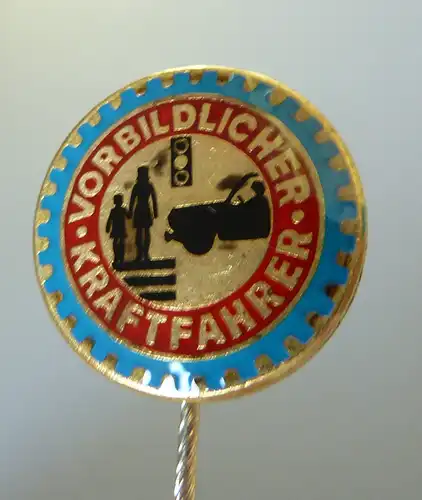 Pin, Anstecknadel "Vorbildlicher Kraftfahrer", DDR, 70er/ 80er Jahre