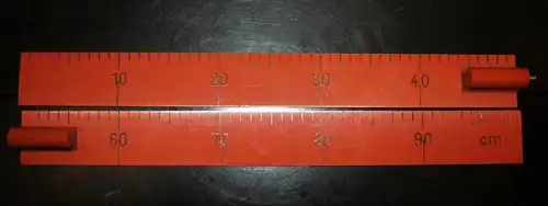 Lineal Schultafel, zerlegbar, 1 Meter, DDR 80er Jahre
