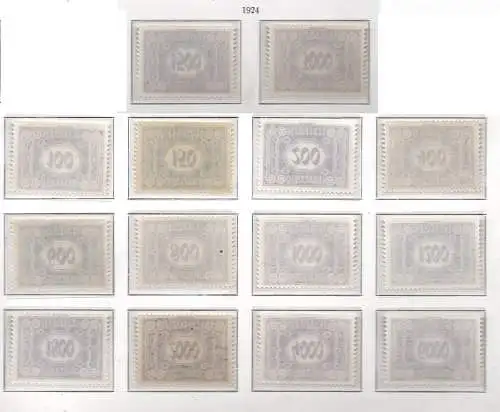 Österreich Portomarken 1922 Nr P 118 bis 131 Postfrisch / **